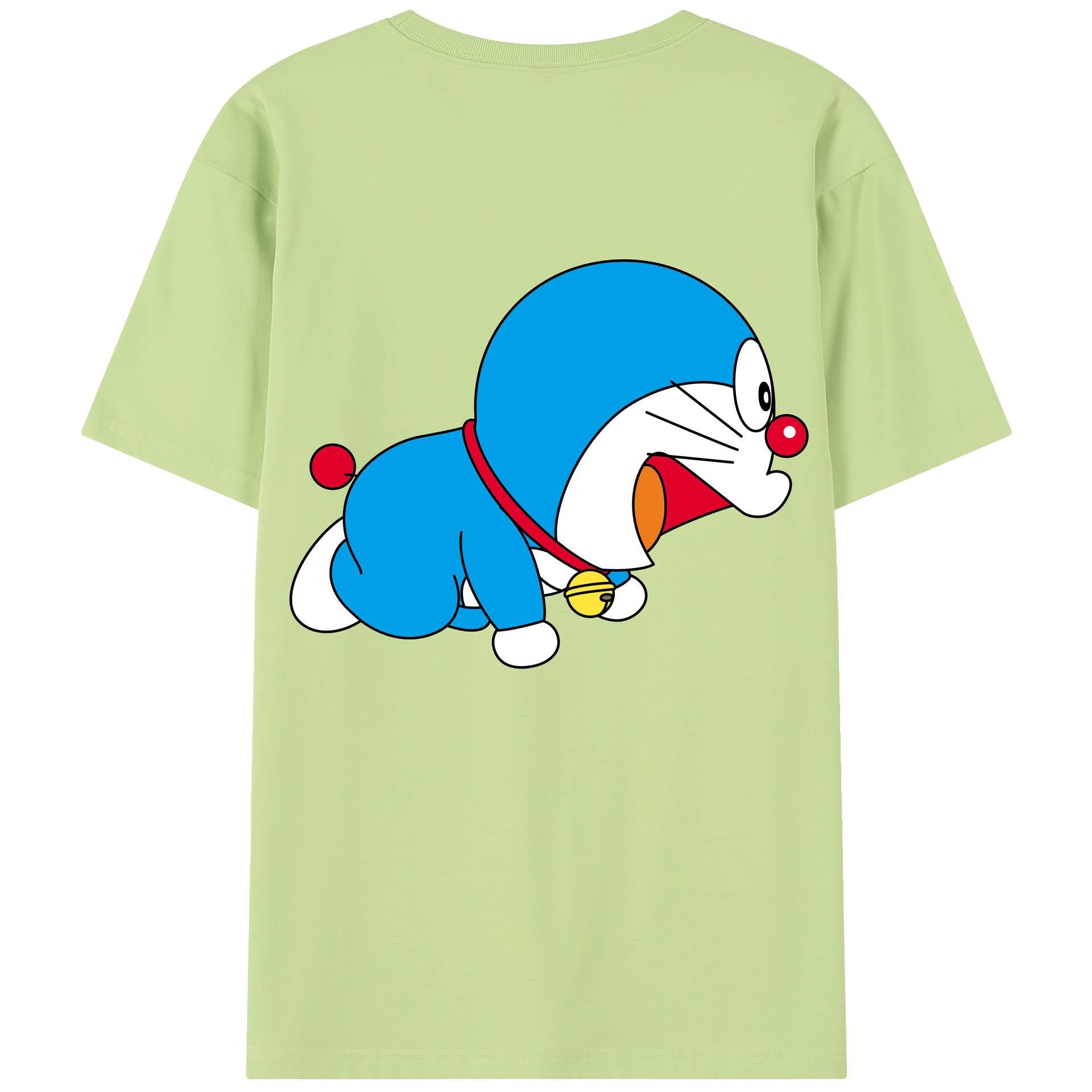 （画像用） ドラえもん Doraemon 綿100％半袖Tシャツ（背面プリント）